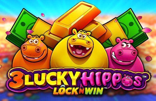 3 Lucky Hippos Lock and Win Slot